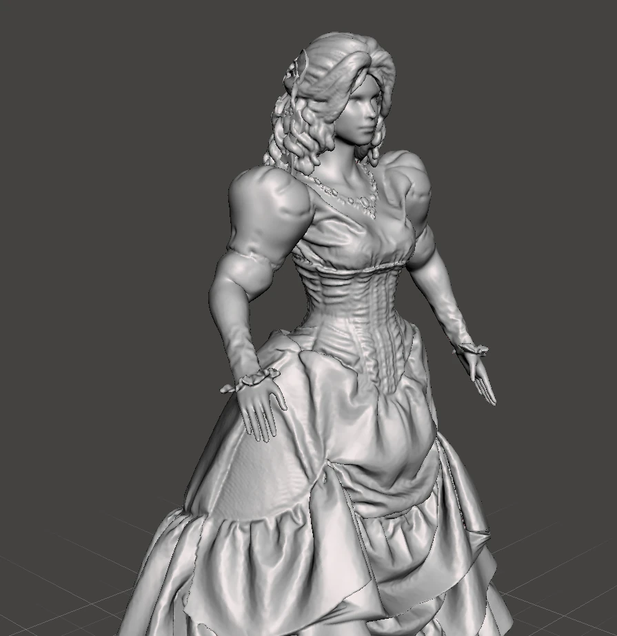 figura inspirada no filme do labirinto de 1986, Sarah na bola de cristal curvada Modelo de Impressão 3D .c4d .max .obj .3ds .fbx .stl .blend 