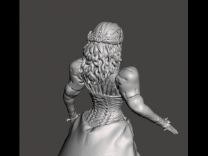 inspired figure from the labyrinth 1986 movie sarah in the crystal ball bown Modello di stampa 3D