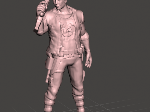 inspired figure of jack tenrec from the game comics and series cadillacs and dinosaurs 3D 打印模型