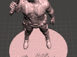 inspired figure of jack tenrec from the game comics and series cadillacs and dinosaurs 3D 打印模型