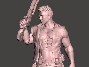 figura ispirata di jack tenrec dai fumetti del gioco e dalla serie cadillac e dinosauri Modello di stampa 3D