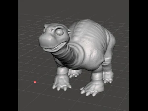 Figura inspirada de Littlefoot de la pel&iacute;cula La tierra antes del tiempo lista para imprimir en 3D piecito Modelo de impresión 3D