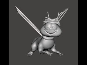 inspired in the pink panther animated series the dragonfly from creazylegs crane and the dragonfly 3D Baskı Modeli