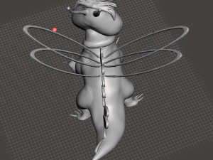 inspired in the pink panther animated series the dragonfly from creazylegs crane and the dragonfly 3D Baskı Modeli