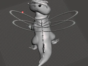 inspired in the pink panther animated series the dragonfly from creazylegs crane and the dragonfly 3D Print Model