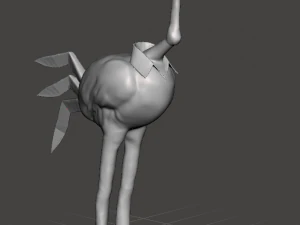 ispirato alla serie animata della pantera rosa, la gru Crazylegs e la libellula Modello di stampa 3D