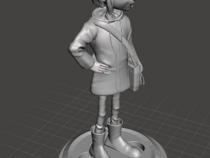 inspired in the book and movie from neil gaiman coraline figure 3D Print Model