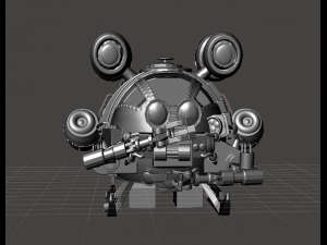 inspired in the 80s movie innerspace the kraken ii submersible pod ready for 3d print 3D 打印模型