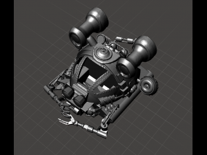 inspired in the 80s movie innerspace the kraken ii submersible pod ready for 3d print 3D 打印模型