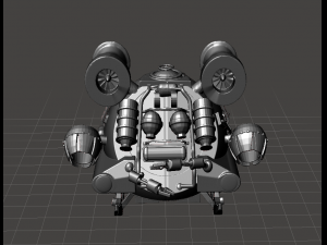 inspired in the 80s movie innerspace the kraken ii submersible pod ready for 3d print 3D 打印模型