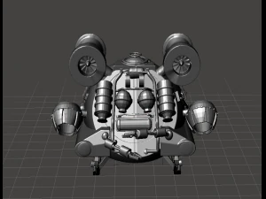 inspired in the 80s movie innerspace the kraken ii submersible pod ready for 3d print 3D Print Model