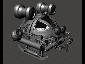 inspired in the 80s movie innerspace the kraken ii submersible pod ready for 3d print 3D Print Model