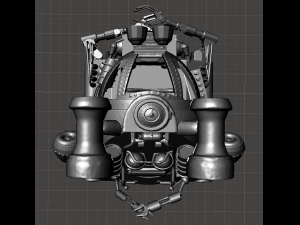 inspired in the 80s movie innerspace the kraken ii submersible pod ready for 3d print 3D 打印模型