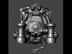 inspired in the 80s movie innerspace the kraken ii submersible pod ready for 3d print 3D Print Model