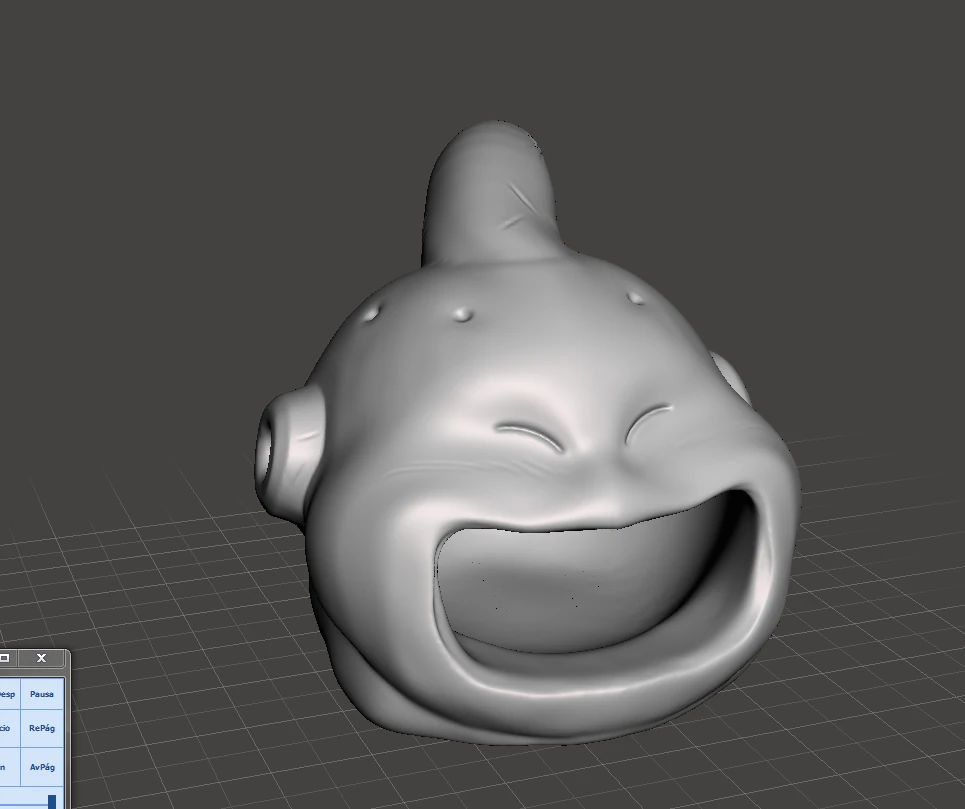 Ge&iuml;nspireerd door Dragon Ball Majin Buu Halloween Candy Bowl 3D printmodel .c4d .max .obj .3ds .fbx .stl .blend 
