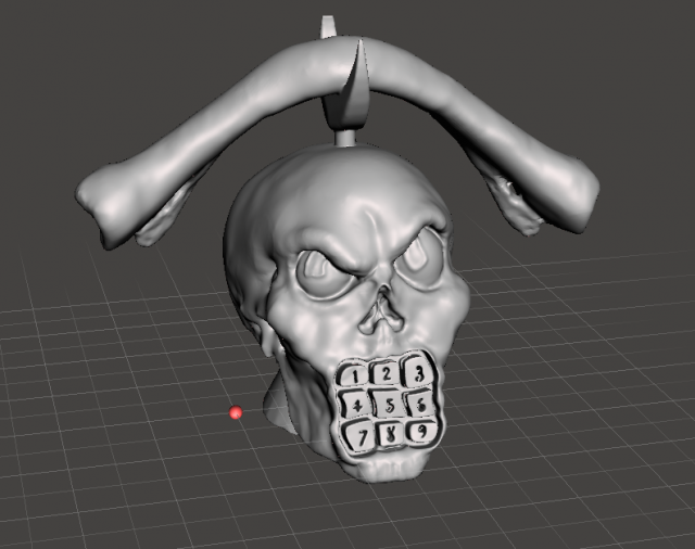 inspired figure from the ghostbusters animated series of filmation the ansabone skull phone 3D 打印模型 .c4d .max .obj .3ds .fbx .stl .blend 