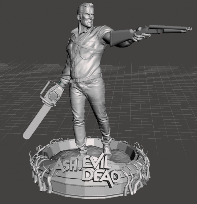 inpired figure from the evil dead saga ash vs evil dead 3D 프린트 모델 .c4d .max .obj .3ds .fbx .stl .blend 