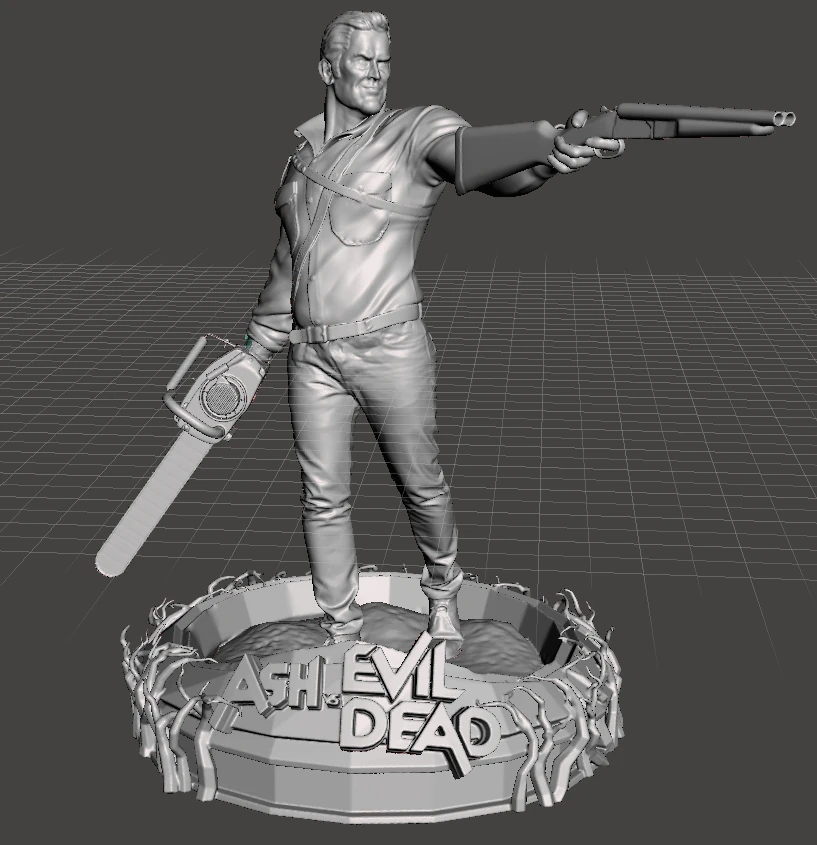 inpired figure from the evil dead saga ash vs evil dead 3D Print Model .c4d .max .obj .3ds .fbx .stl .blend 