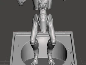 受到 2009 年电影《第 9 区》的启发，外星人的底座已准备好进行 3D 打印 3D 打印模型