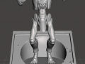 inspired in the 2009 movie district 9 prawn the alien with base ready for 3d print 3D-printmodel