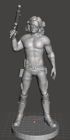 inspired figure from the escape from new york movie snake plissken ready for 3d print Modelo de impresión 3D .c4d .max .obj .3ds .fbx .stl .blend 