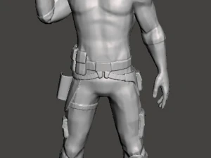 inspired figure from the escape from new york movie snake plissken ready for 3d print 3D Print Model