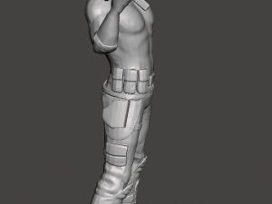 inspired figure from the escape from new york movie snake plissken ready for 3d print Modelo de impresión 3D