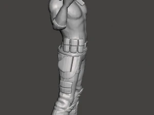 inspired figure from the escape from new york movie snake plissken ready for 3d print 3D Print Model