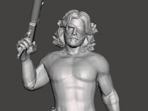 inspired figure from the escape from new york movie snake plissken ready for 3d print Modelo de impresión 3D