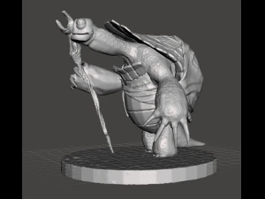inspirado em filmes e s&eacute;ries de kung fu panda, o mestre oogway pronto para impress&atilde;o 3D Modelo de Impressão 3D