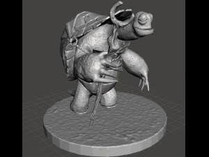 inspirado em filmes e s&eacute;ries de kung fu panda, o mestre oogway pronto para impress&atilde;o 3D Modelo de Impressão 3D