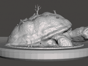 Inspired from the 80s movie the neverending story morla 3D Baskı Modeli