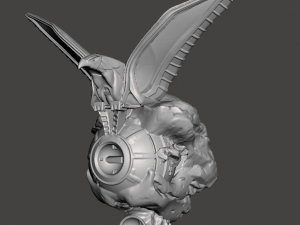 inspired in the silverhawks animated series from the 80s hawkheaven base ready for 3d print 3D Baskı Modeli