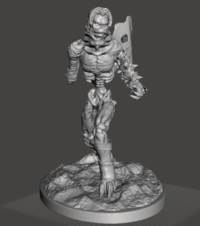 inspired soul reaver raziel figure ready for 3d print Model Cetak 3D .c4d .max .obj .3ds .fbx .stl .blend 