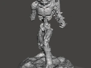 受启发的灵魂掠夺者拉齐尔人物准备进行 3D 打印 3D 打印模型