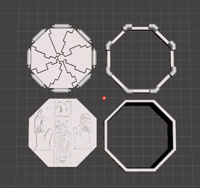 ge&iuml;nspireerd in de mummiefilm uit 1999 de hamunaptra key versie 2 3D printmodel .c4d .max .obj .3ds .fbx .stl .blend 