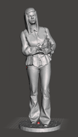 inspired in the 1986 labyrinth movie from jim henson sarah figure with base jennifer connely 3D 프린트 모델 .c4d .max .obj .3ds .fbx .stl .blend 