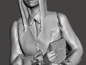 inspired in the 1986 labyrinth movie from jim henson sarah figure with base jennifer connely 3D 프린트 모델