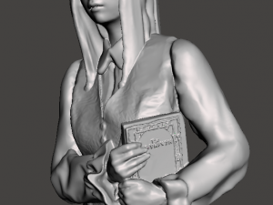 inspired in the 1986 labyrinth movie from jim henson sarah figure with base jennifer connely 3D 프린트 모델
