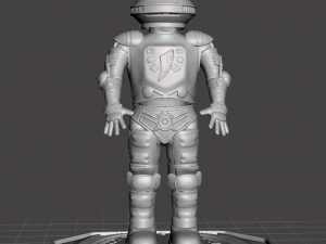 inspired in the mighty morphin power rangers series from the 90s the alpha 5 robot 3D Print Model