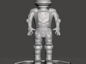 натхненний могутньою серією morphin power rangers з 90-х робот alpha 5 3D Принт Модель