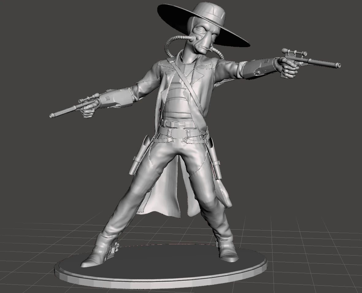 inspired in the new star wars series the book of boba fett cad bane 3D Print Model .c4d .max .obj .3ds .fbx .stl .blend 