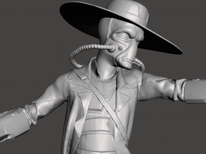 inspired in the new star wars series the book of boba fett cad bane 3D Print Model