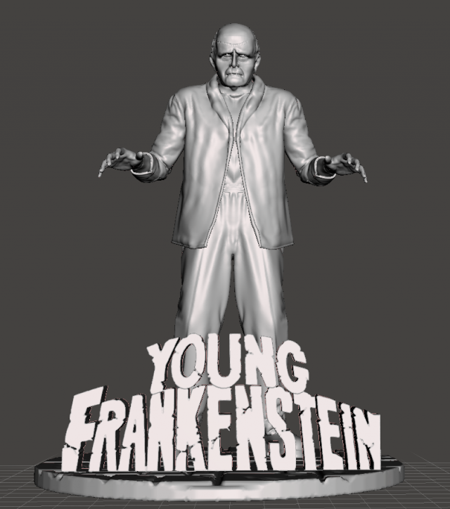 INSPIRED IN THE MOVIE YOUNG FRANKENSTEIN FROM MEL BROOKS THE CREATURE Model Cetak 3D .c4d .max .obj .3ds .fbx .stl .blend 