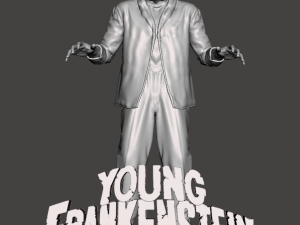 INSPIRED IN THE MOVIE YOUNG FRANKENSTEIN FROM MEL BROOKS THE CREATURE 3D प्रिंट मॉडल