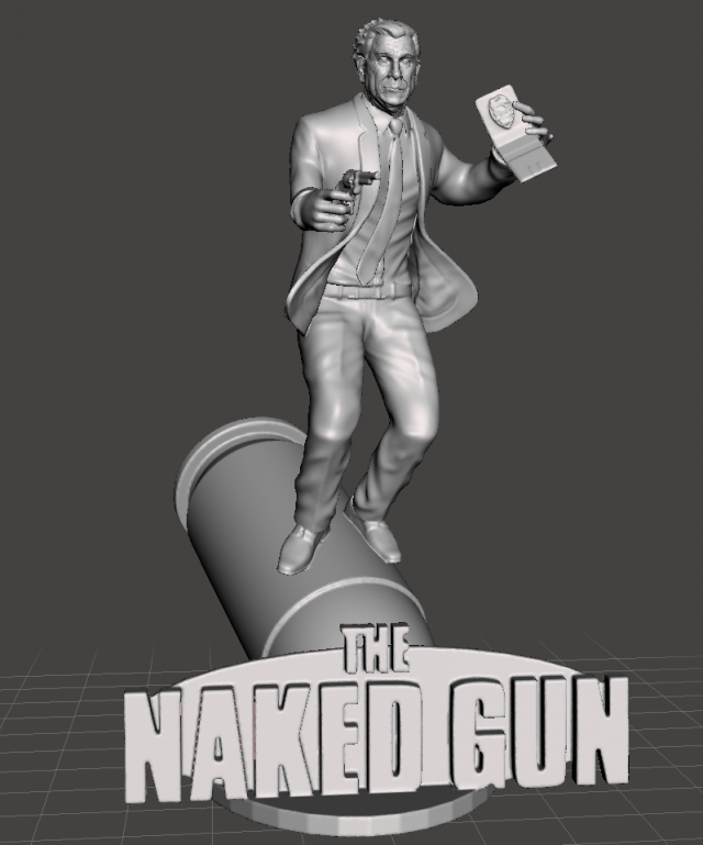 INSPIRED FIGURE FROM THE 80S MOVIES SERIES THE NAKEDGUN FRANK DREBIN LESLIE NIELSEN Modelo de Impressão 3D .c4d .max .obj .3ds .fbx .stl .blend 