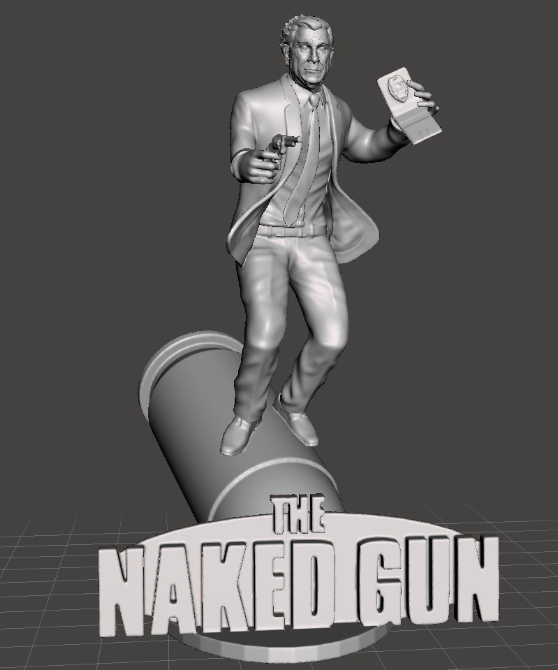 INSPIRED FIGURE FROM THE 80S MOVIES SERIES THE NAKEDGUN FRANK DREBIN LESLIE NIELSEN 3D Print Model .c4d .max .obj .3ds .fbx .stl .blend