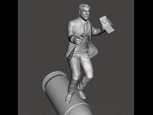 INSPIRED FIGURE FROM THE 80S MOVIES SERIES THE NAKEDGUN FRANK DREBIN LESLIE NIELSEN Modelo de Impressão 3D