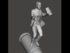 INSPIRED FIGURE FROM THE 80S MOVIES SERIES THE NAKEDGUN FRANK DREBIN LESLIE NIELSEN 3D Print Model