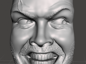 Inspired in the movie The Shinning Heres Johnny book holder 3D-printmodel